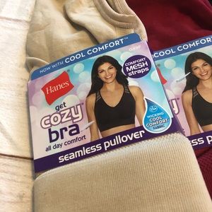 Hanes (4) 3x Cool Sports Bras NWT
